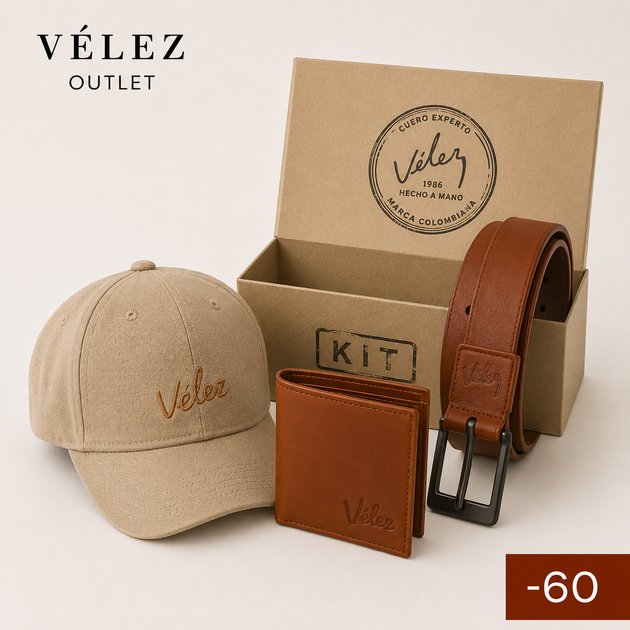 KIT PREMIUM PARA HOMBRE  Correa + Billetera + Gorra  🎁 Incluye GRATIS acceso a nuestra Biblioteca Premium para Hombres