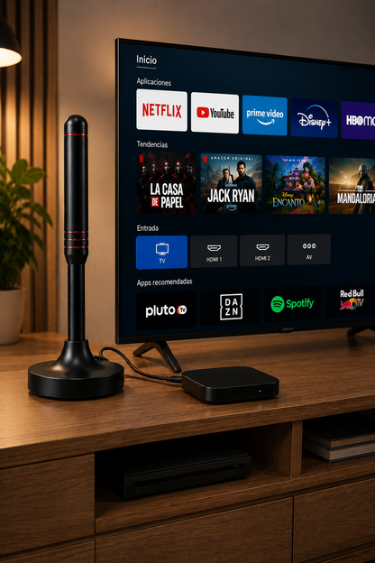 📡 Antena HDTV 5 Metros + TV Box Integrada — ¡Paga al Recibir!